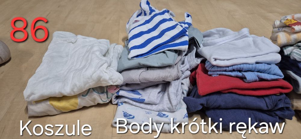 Paczka ubrań dla chłopca r. 56,62,74,80,86