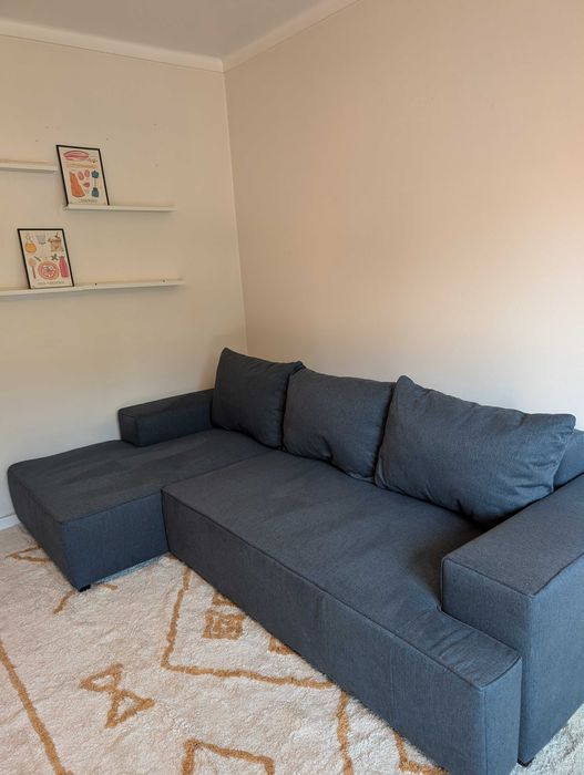 Sofá Cama Klast Home como novo (azul escuro)