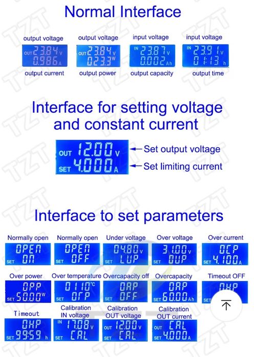 Импульсный регулируемый блок питания ZK-4KX,DC-повышающий/понижающий