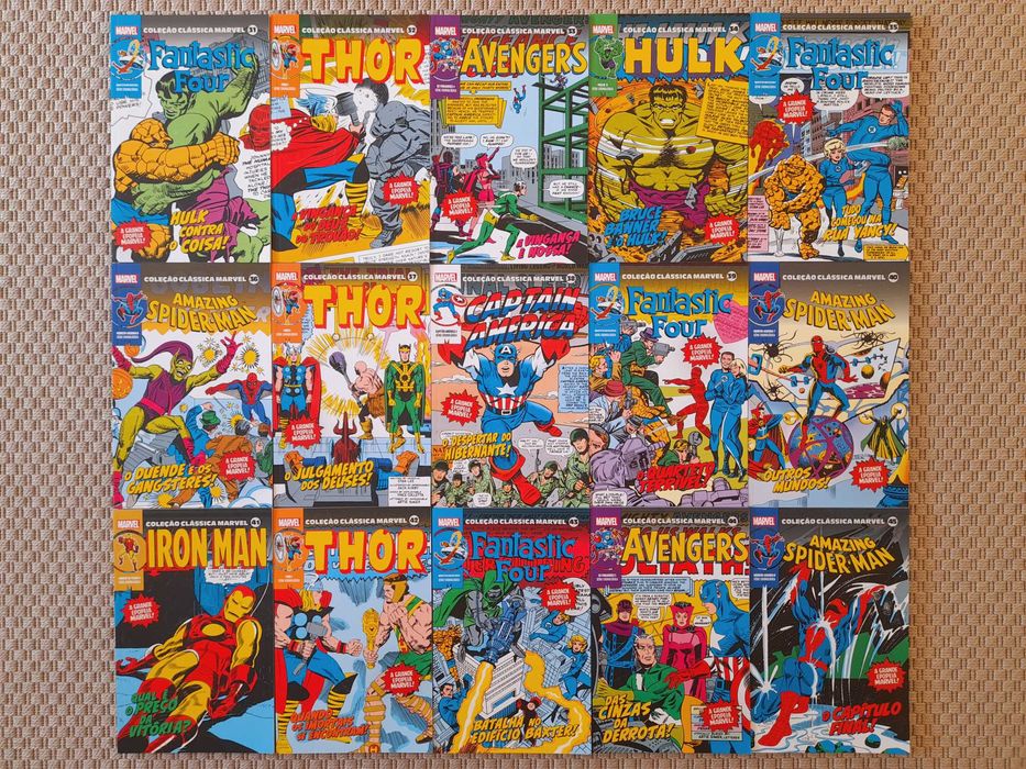 Coleção Clássica Marvel volumes 1 a 30