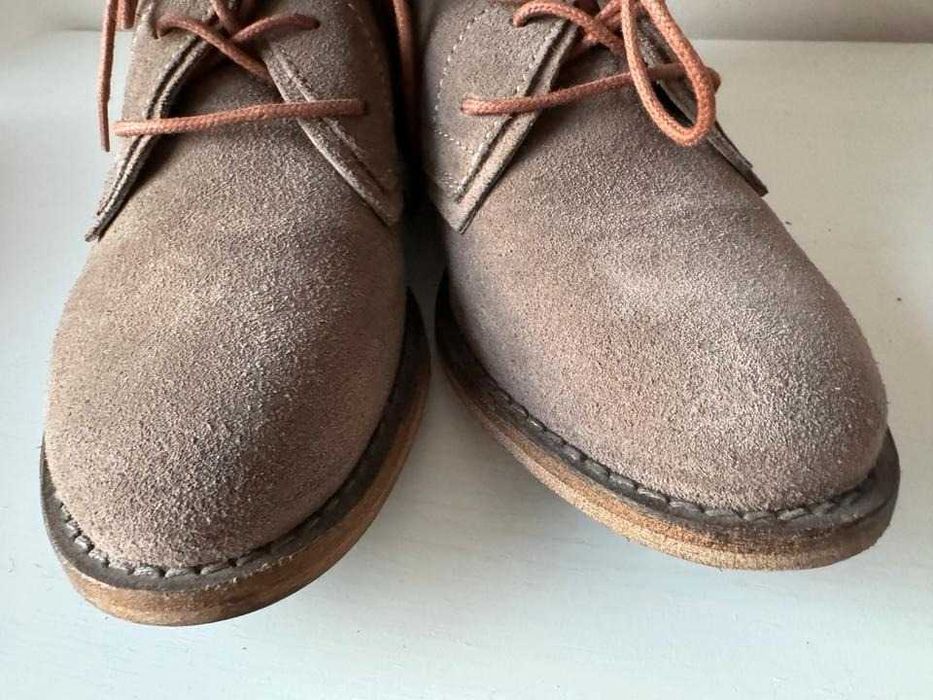 Италия Шикарное качество  высокие ботинки нат замш шикарный цвет 39р