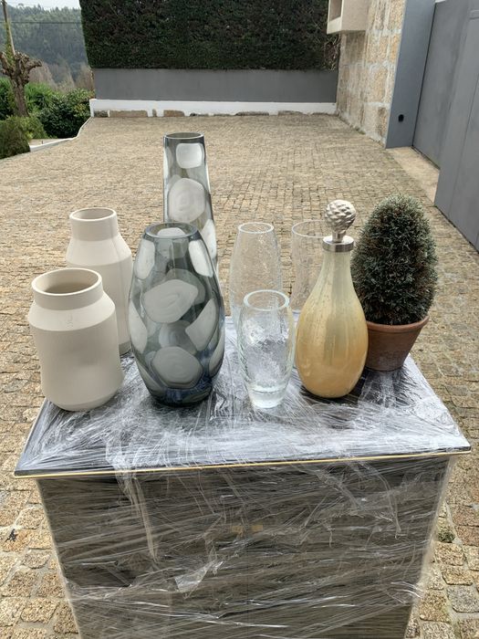 jarras adornos e Arvore natall