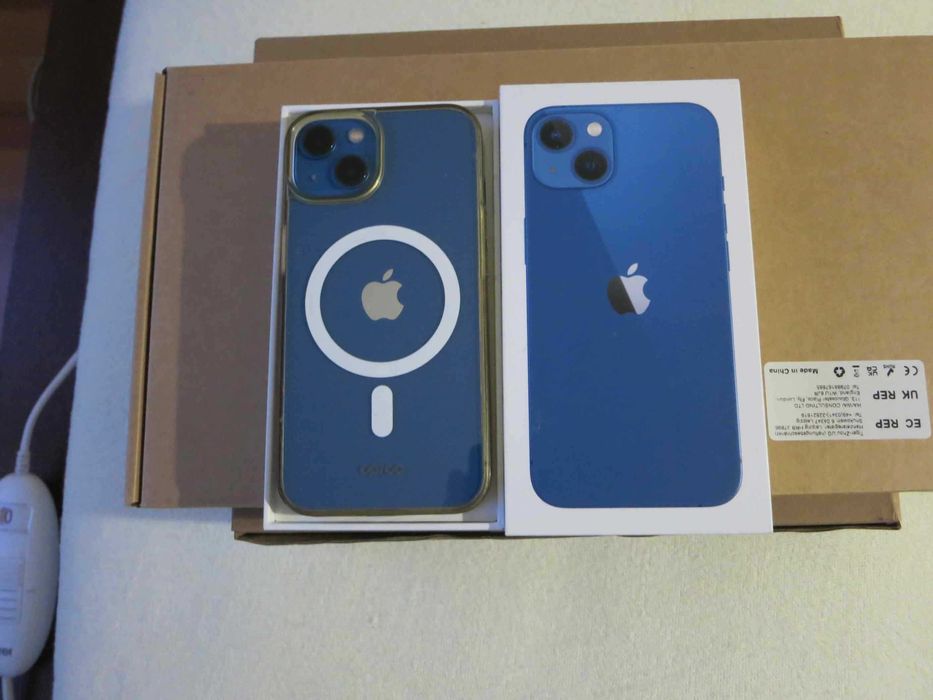 IPHONE 13 blue 128GB model 2633 stan idealny bat 90% etui+Glass
