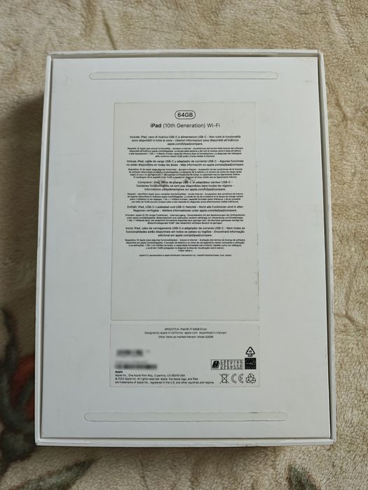 Apple iPad 10.ª Geração 64 GB Wi-Fi (Prateado)