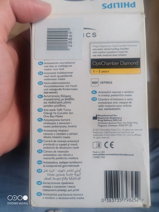 Inalador para bomba de crianças