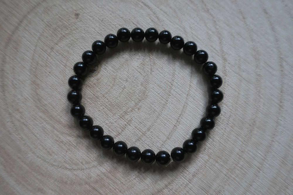 Bransoletka czarny turmalin
