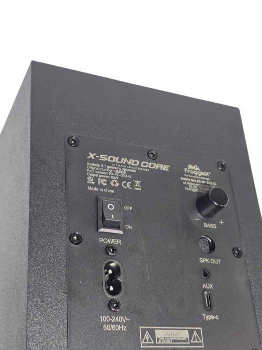Głośniki komputerowe gamingowe FROGGIEX FX-PC-GS1-B 50W do komputera Gwarancja