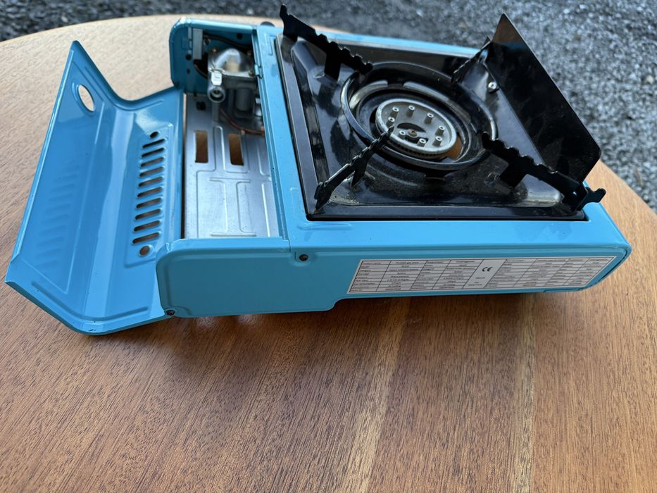 Маленький газовий гриль/туристична газова плита