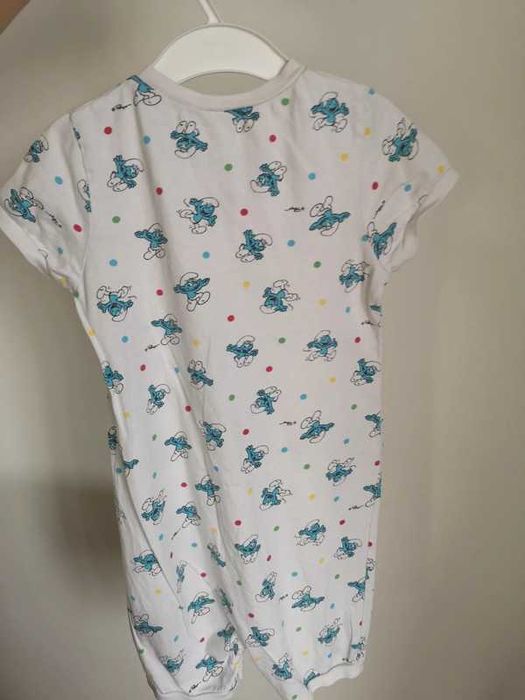 Zestaw rampers + spodenki H&M smerfy Pepco So Cute balony 86 cm 12-18m