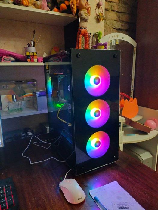 Продам системний блок ПК RTX3050 AMD Ryzen5 5600X 6x4.6GHz DDR4 16GB Kingston SSD 500GB Kingston