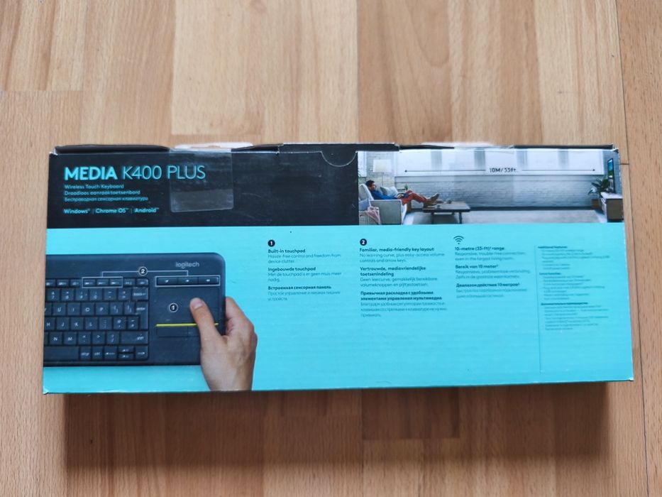 Беспроводная клавиатура Logitech K400 Plus dark (920-007147)
