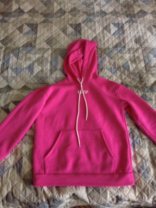 Свитшот яркая фуксия теплый размер М