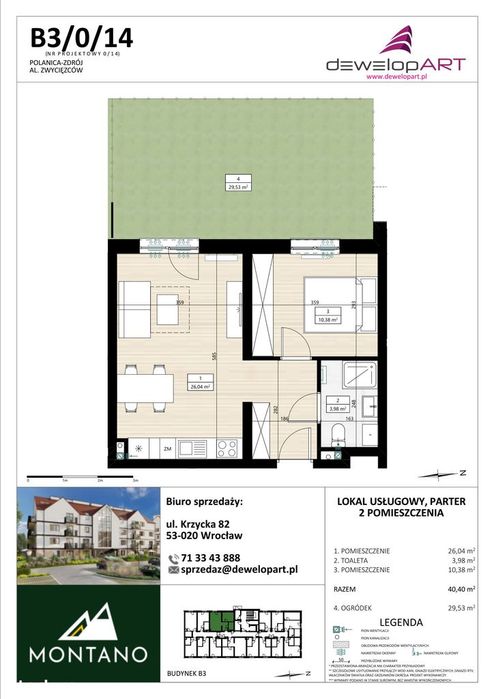 Montano | apartament 2-pok. | B3/0/14