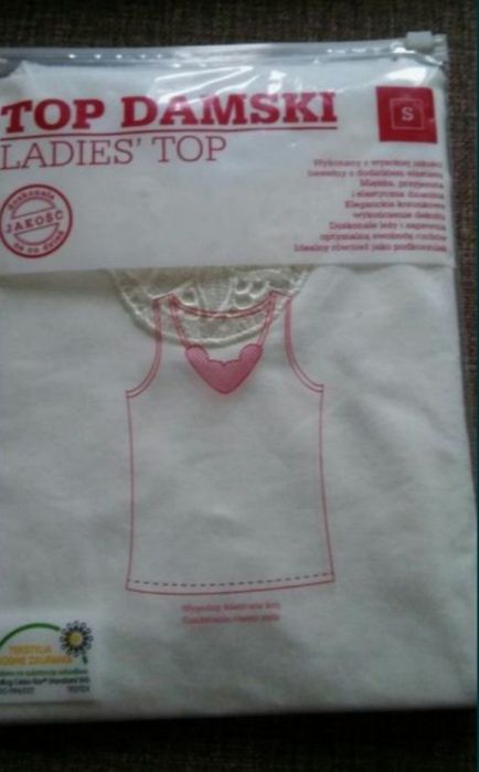 Top damski, biały S