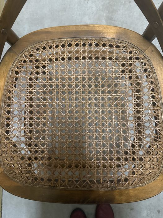 6 cadeiras com assento em vime