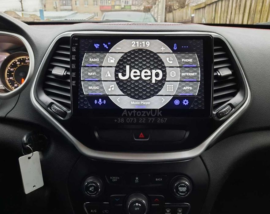 Магнитола GRAND CHEROKEE Jeep NITRO Dodge COMMANDER CarPlay Android 16