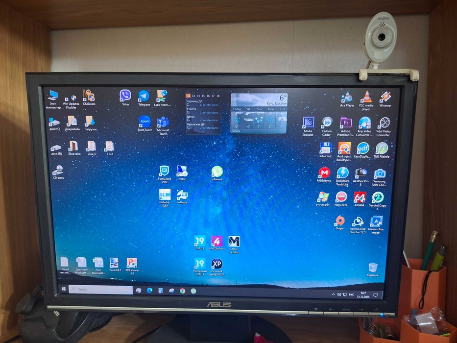 ПK i5-4460, 16GB, R9 (2GB), SSD 112GB+2TB, монитор 19, камера