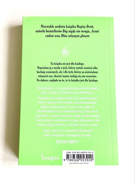 Regina Brett Kochaj 50 lekcji jak pokochać siebie barwione brzegi