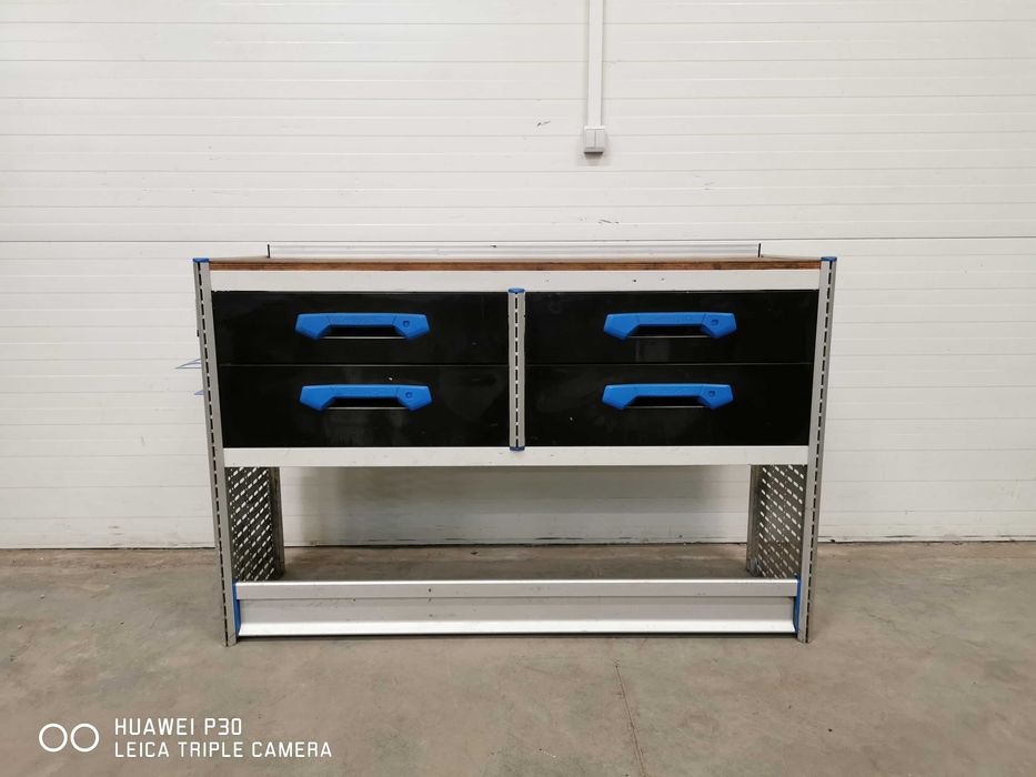 Zabudowa serwisowa regał stół do busa Sortimo Master Crafter MAN