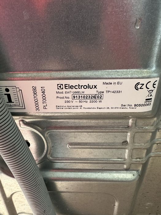 пральна машина Electrolux Mod. EWT1266ELW 6 кг