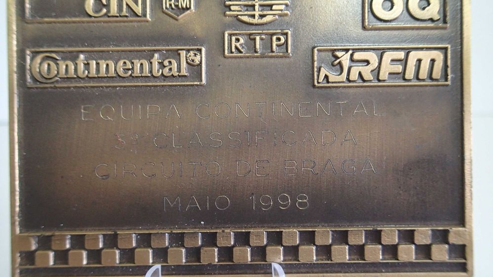 Automobilia, Placa Bronze Circuito Automobilistico de Braga