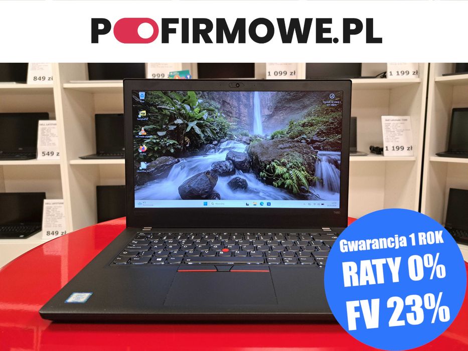 Laptop 14" Lenovo ThinkPad T480 i7-8gen 32GB/1TB SSD FullHD HDMI Win11