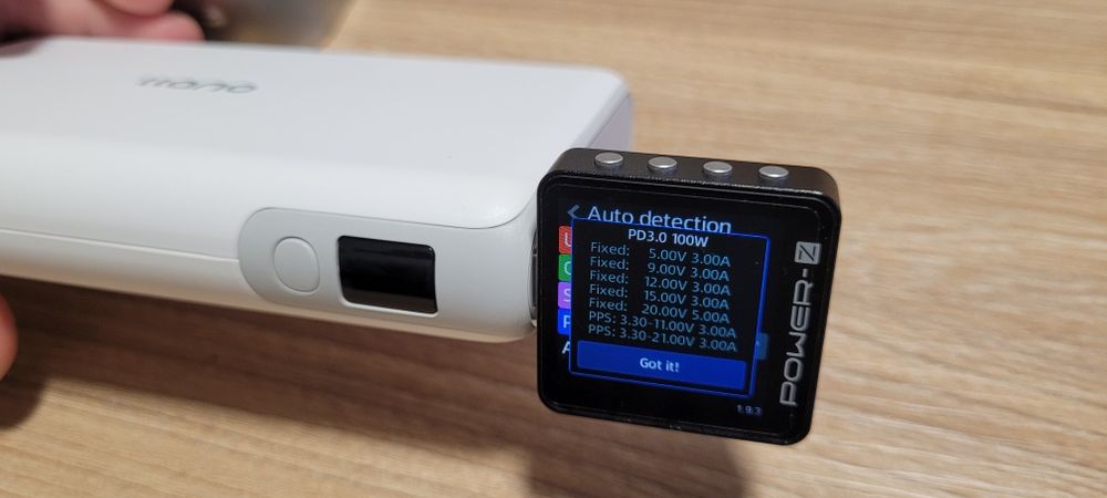 POWER-Z Portable USB Tester KM003C від ChargerLAB Тестер протоколів