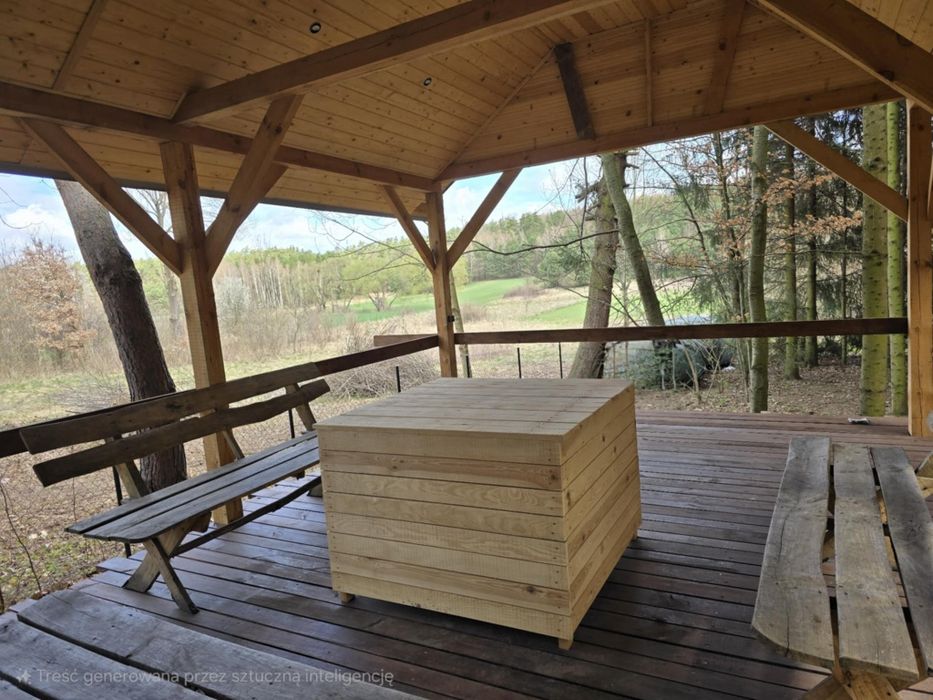 Nowy Dom caloroczny na Roztoczu sauna jacuzzi balia z hydromasażem