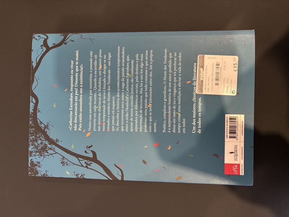 Livro O Monte dos Vendavais de Emily Bronte