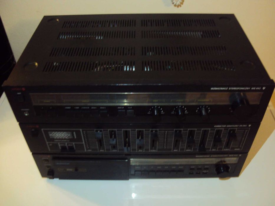 Wieża Unitra Diora czarna WS FS MDS ładna i sprawna po serwisie