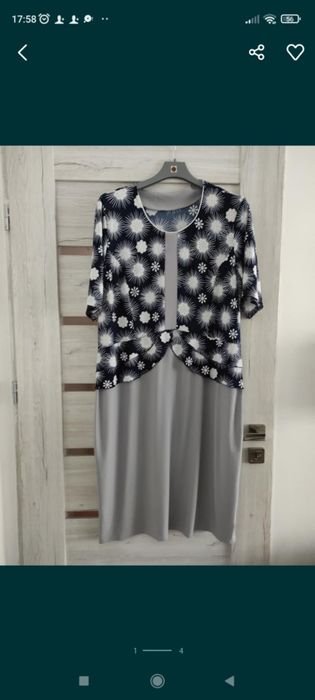 Elegancka sukienka rozmiar 4XL