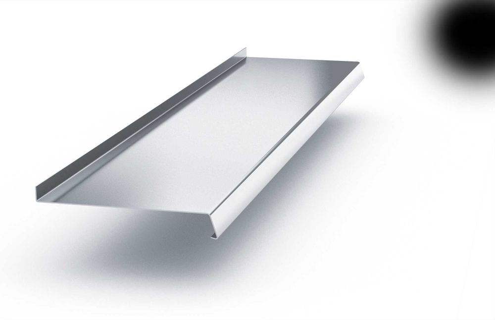 Parapet zewnętrzny stalowy, zaślepki