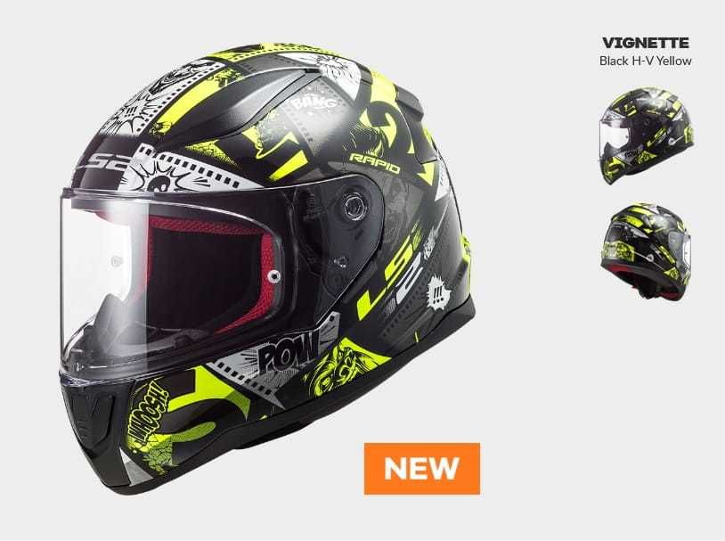 Kask LS2 FF353J Rapid mini vignette black/yellow rozmiar M