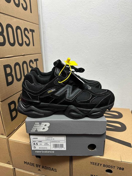 Зимние кроссовки New Balance 9060 black Нью Беленс термо + флис 42 46