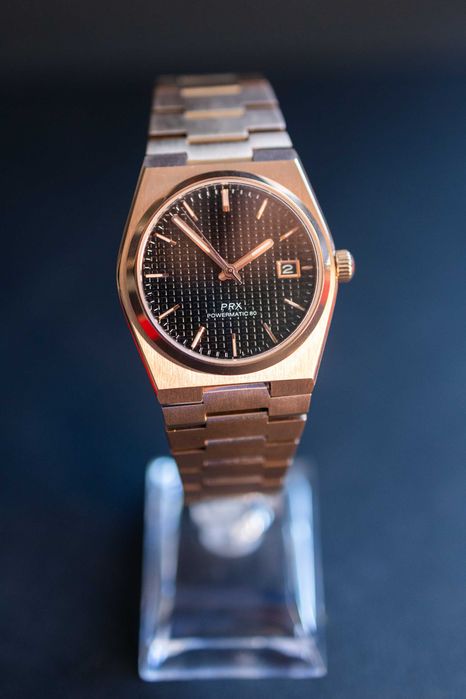 PRX Rose Gold Custom Seiko Mod
