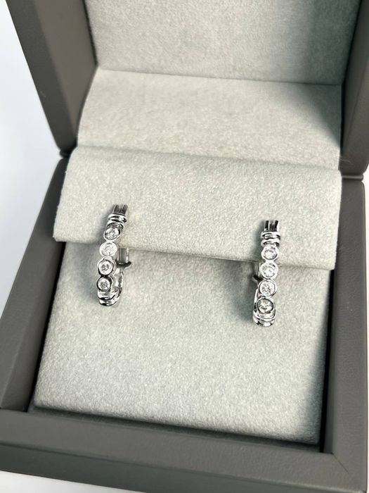 Сережки з діамантами 0.64ct  Платина 950