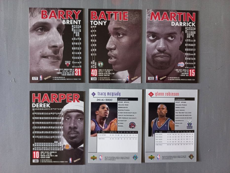 Cards basket nba 1999