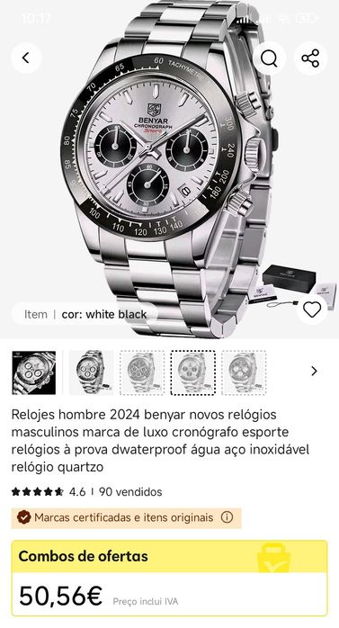 Benyar_relógio para homem