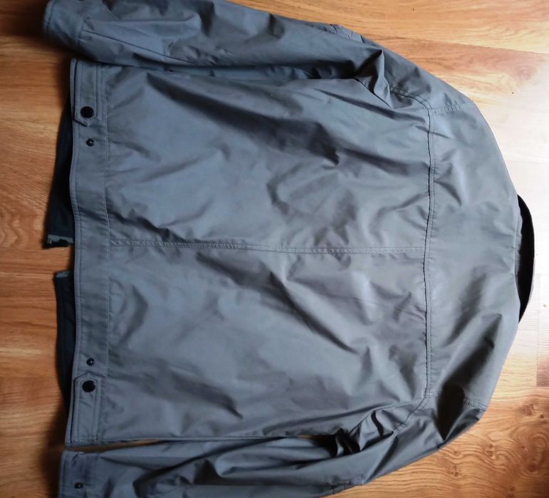 Męska kurtka ISSHO XL/52 przejściowa szaro-stalowa, elegancka