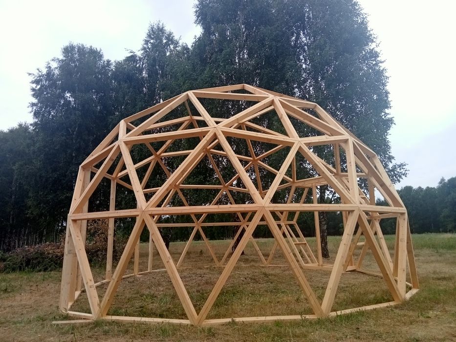 Kopuła geodezyjna, dom kopułowy 35m2.