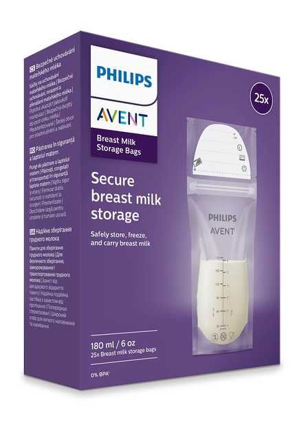 Пакети Philips AVENT для зберігання грудного молока 25 шт х 180 мл