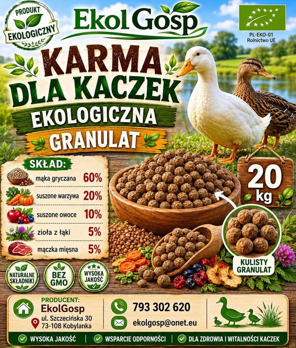 Pasza karma dla kaczek 20kg