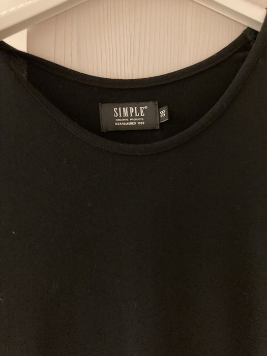 Długa czarna sukienka simple rozm. 36