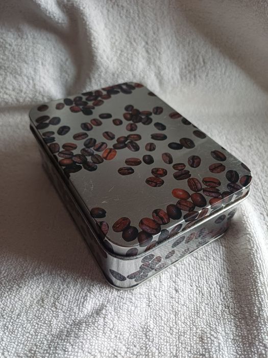 Caixa com receitas de café