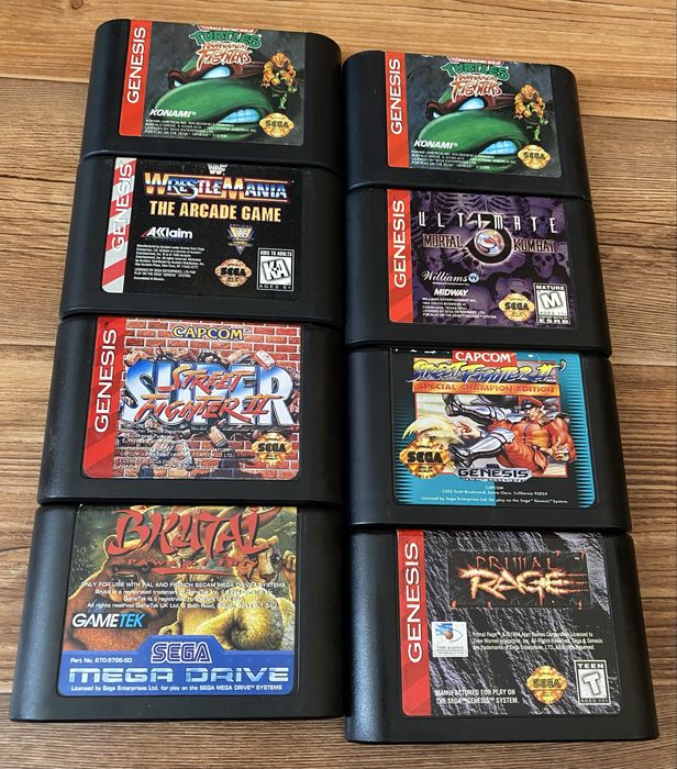 Sega Mega Drive (Genesis): Road Rash, Mortal Kombat, Aladdin, Jim