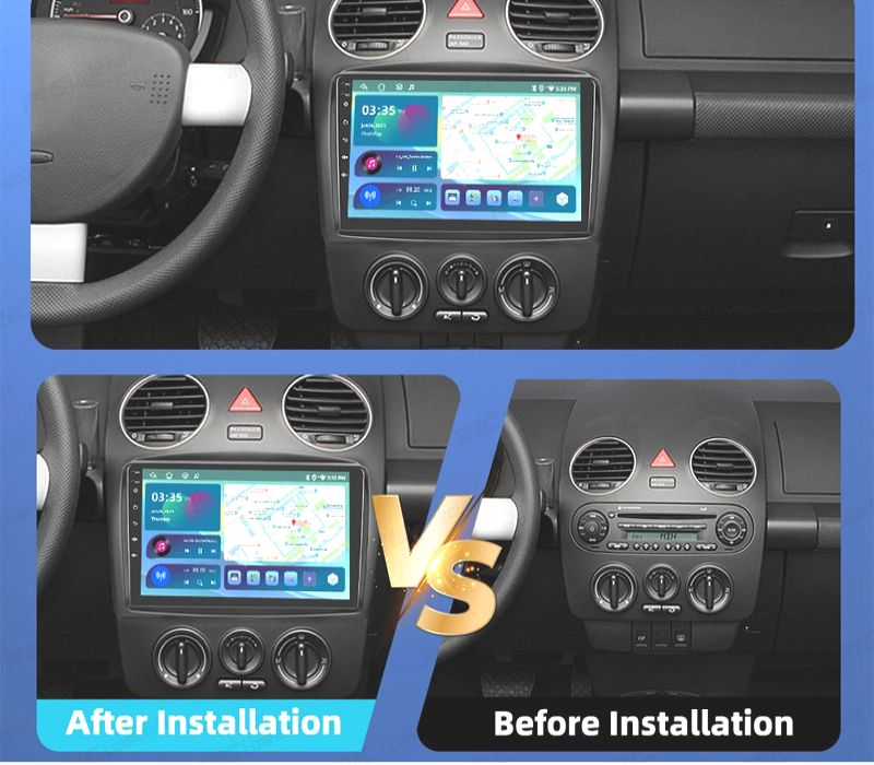 RÁDIO GPS ANDROID 13 VOLKSWAGEN BEETLE 06-11