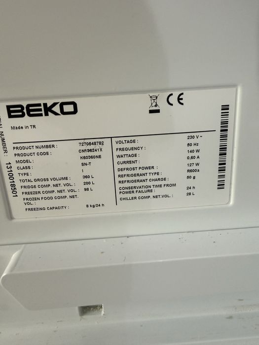 Półki szklane do lodówki Beko