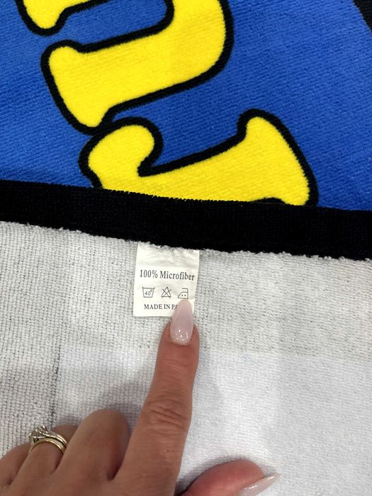 Toalha de praia/piscina com estampado de Portugal, 100% microfibra