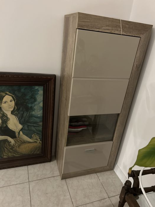 Meble Agata, witryna stojaca, wiszaca oraz szafka rtv