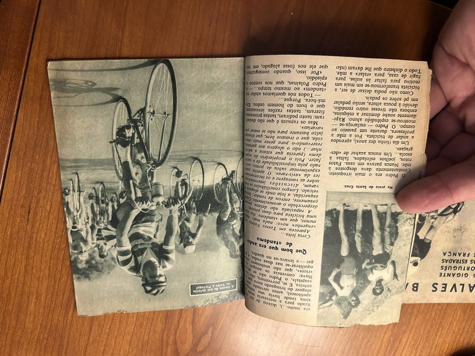 Alves Barbosa e Pedro Polainas ciclismo 1956 Idolos do Desporto